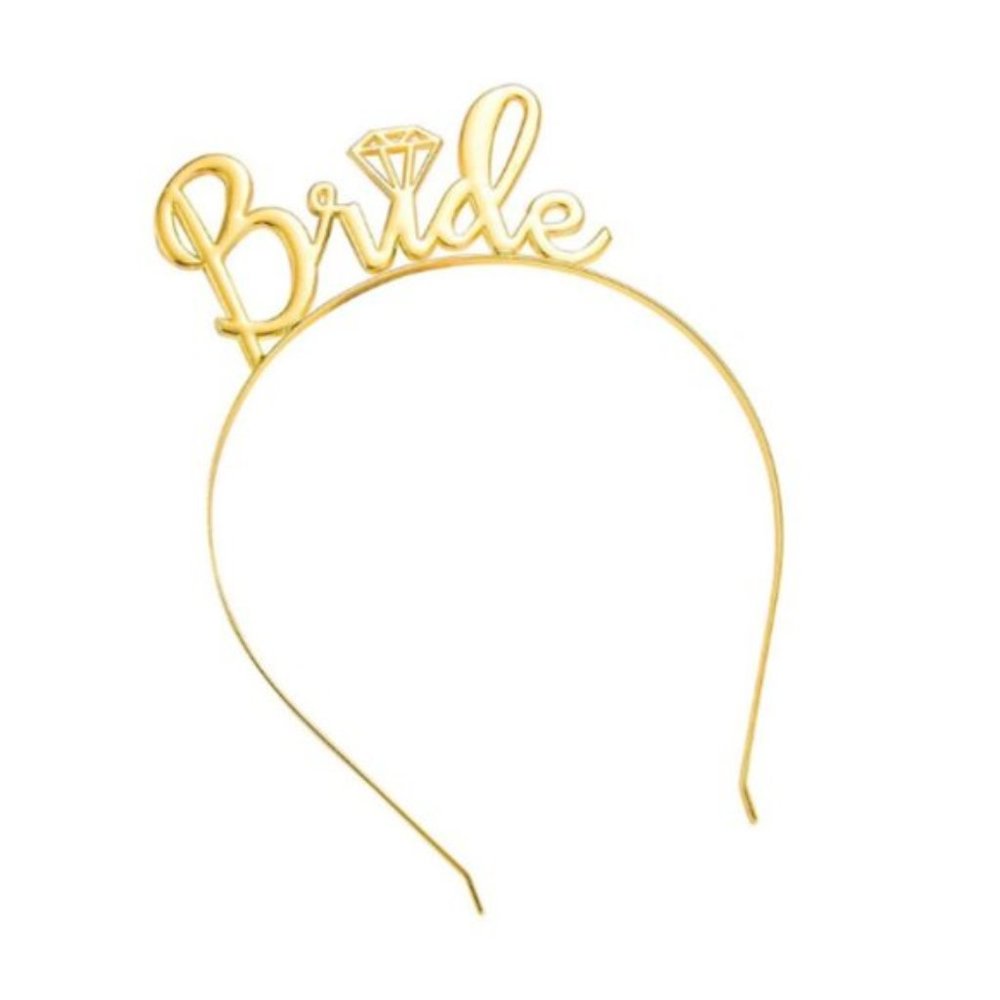 Bride/Bachelorette Tiara Gold Toned